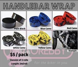 Handlebar Wrap | Crashbar Wrap | Bar tape for motorcycle bicycle