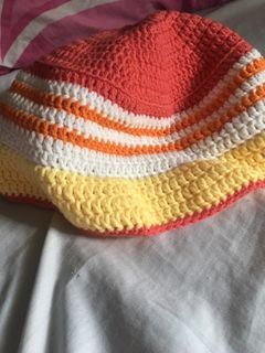 Handmade crochet bucket hat
