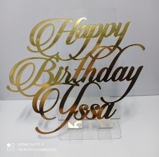Happy Birthday Cake Topper