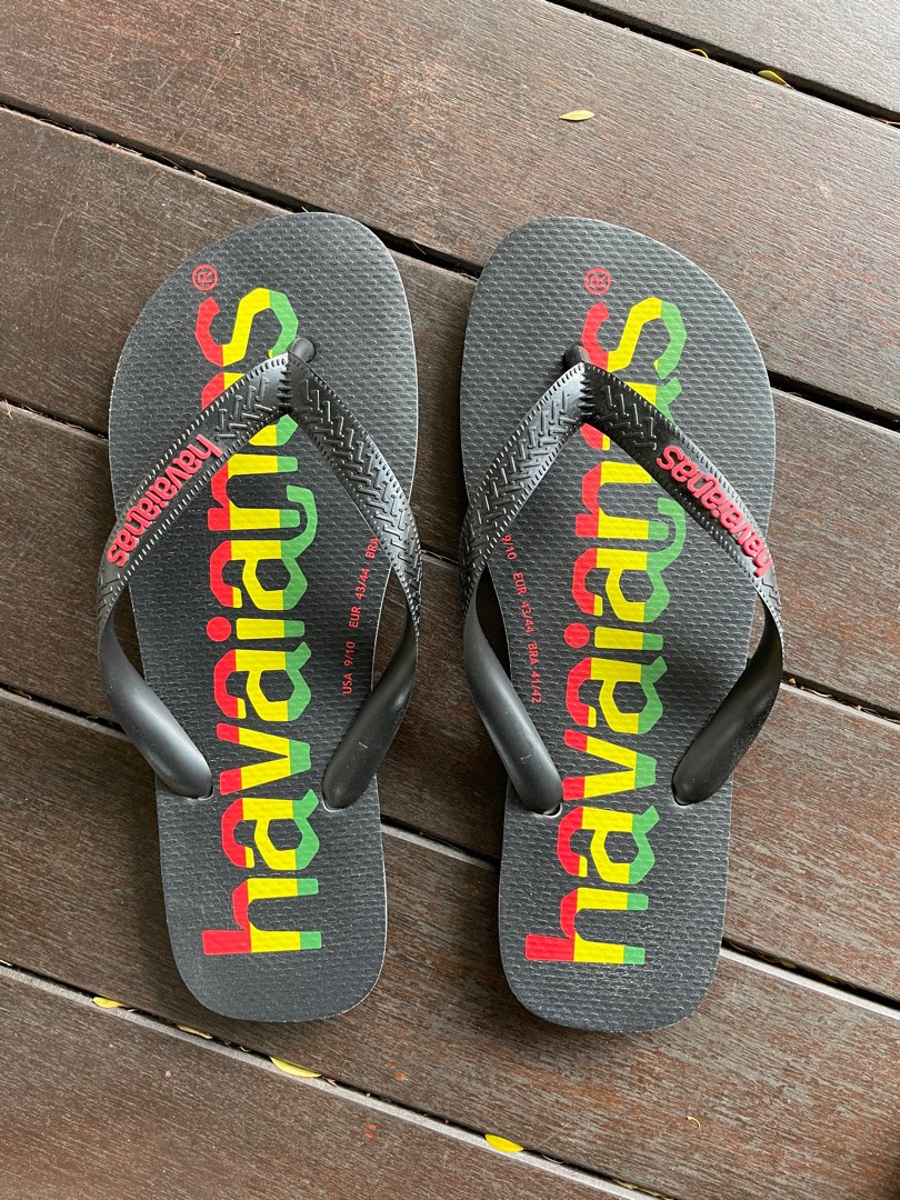 Havaianas Reggae Flip Flop Slippers Jamaica Bob Marley size US