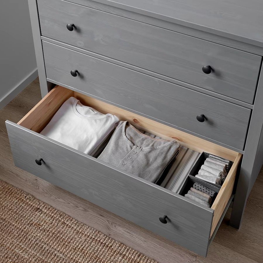 Hemnes cheap drawers grey
