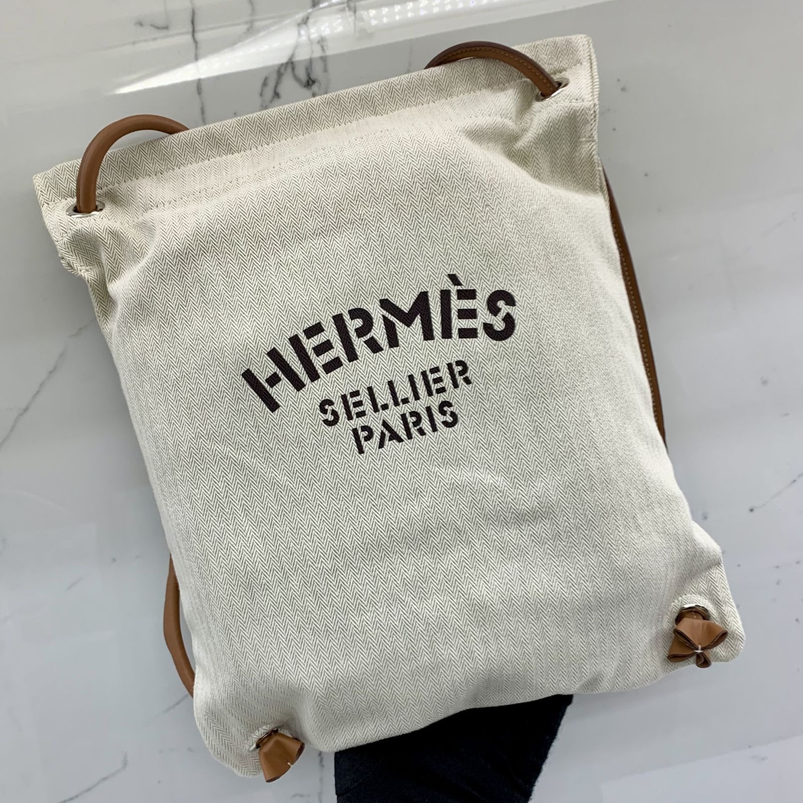 Cross Body Canvas Hermes Sellier Paris, Luxury, Bags & Wallets on Carousell