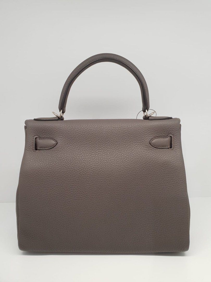 Hermes Kelly 28 Etain PHW Luxury Bags Wallets on Carousell