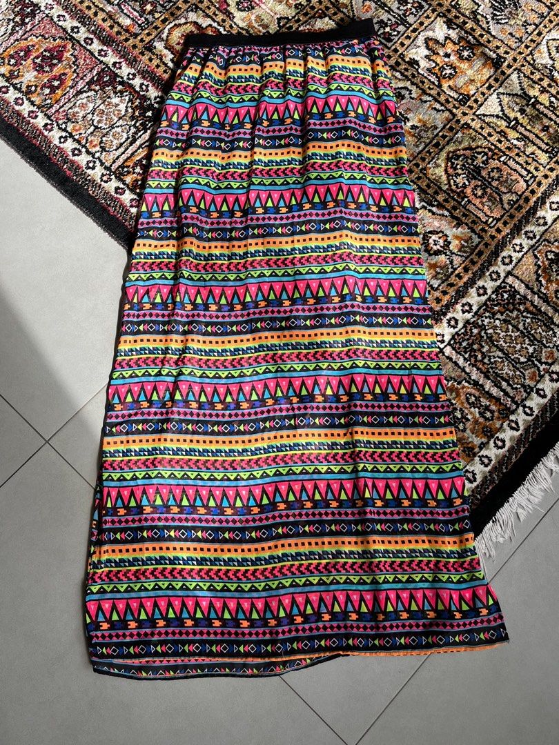 tribal maxi skirt