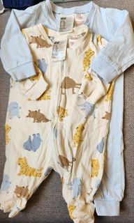 H&M Zip-up Pajamas / Overalls (Newborn to Infant) Boy or Girl