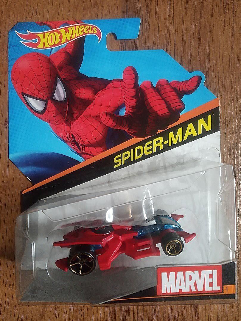 Hot Wheels 2014 Marvel Character Cars Spider-Man - Red, Hobbies & Toys,  Toys & Games on Carousell