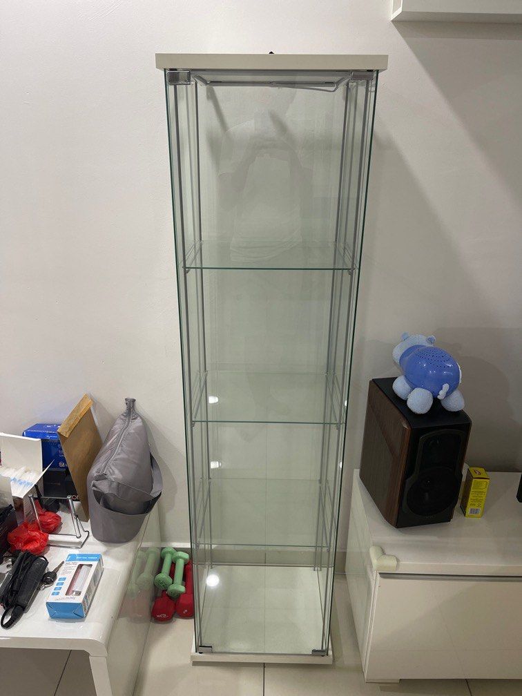 Ikea DETOLF Glassdoor white, 43x163 cm, Furniture & Home