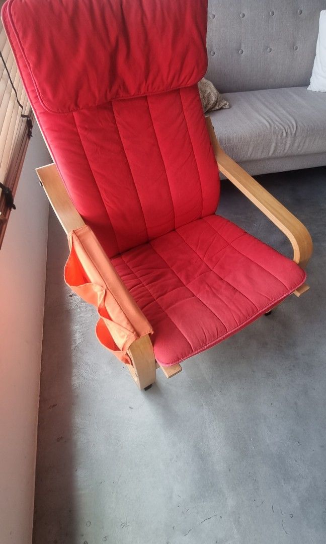 IKEA poang chair, Furniture & Home Living, Furniture, Chairs on Carousell