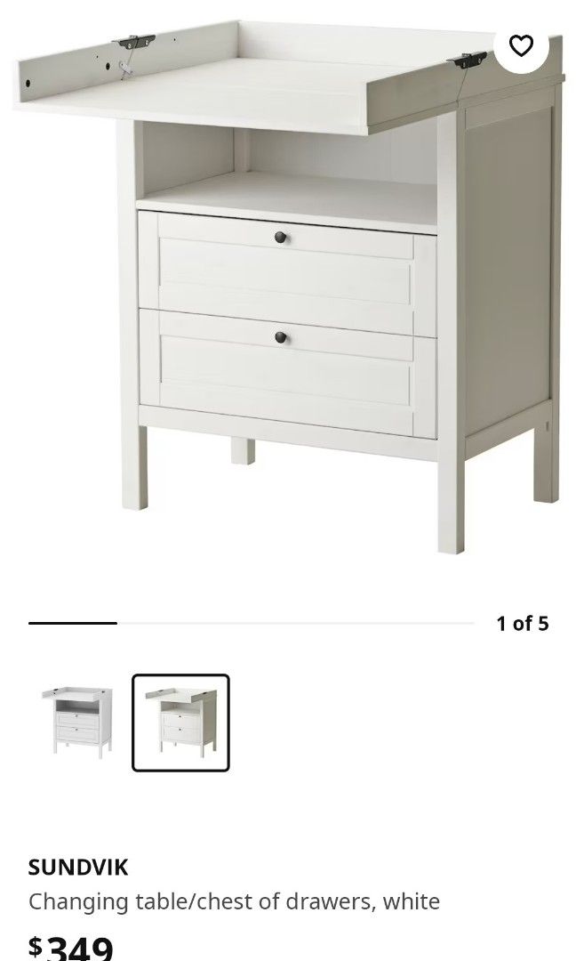 Ikea sundvik change table new arrivals