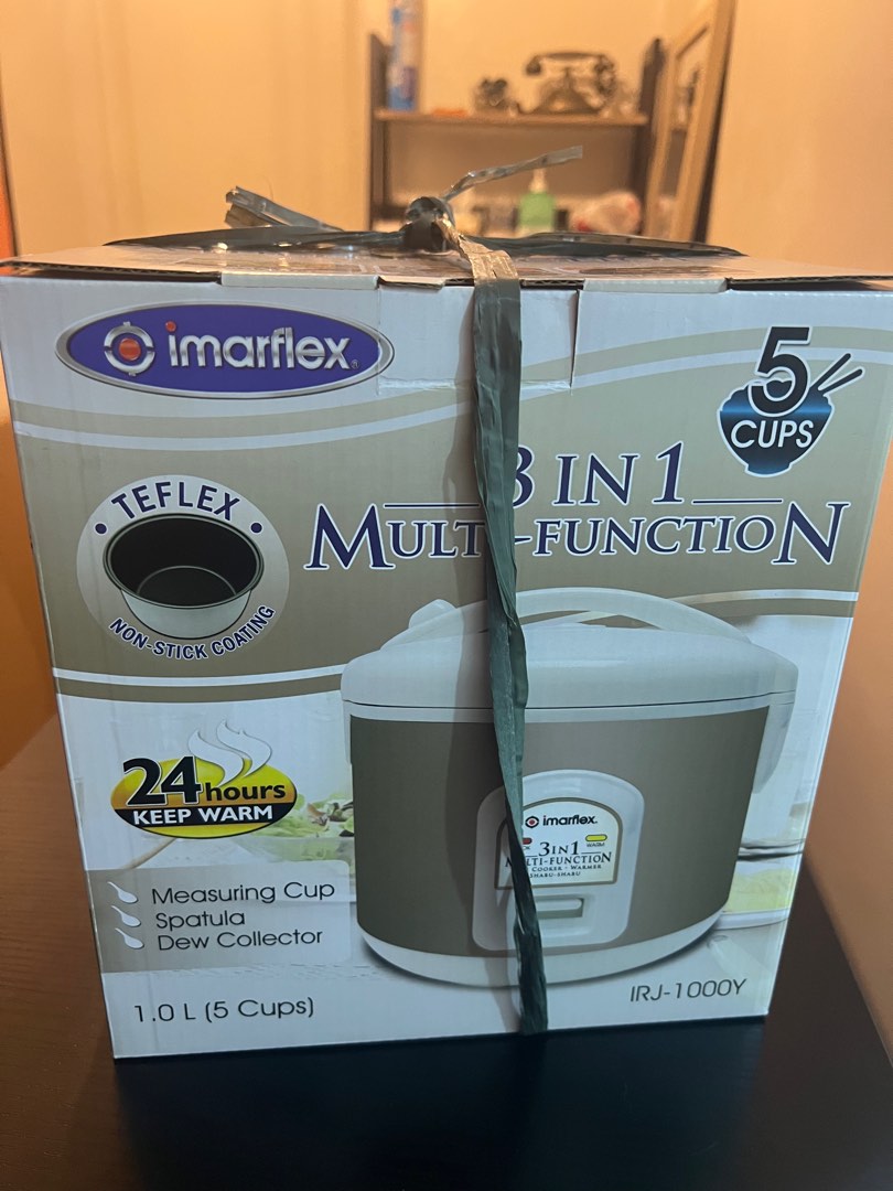 Imarflex 3-in-1 Rice Cooker 1.0L (5cups), TV & Home Appliances, Kitchen ...