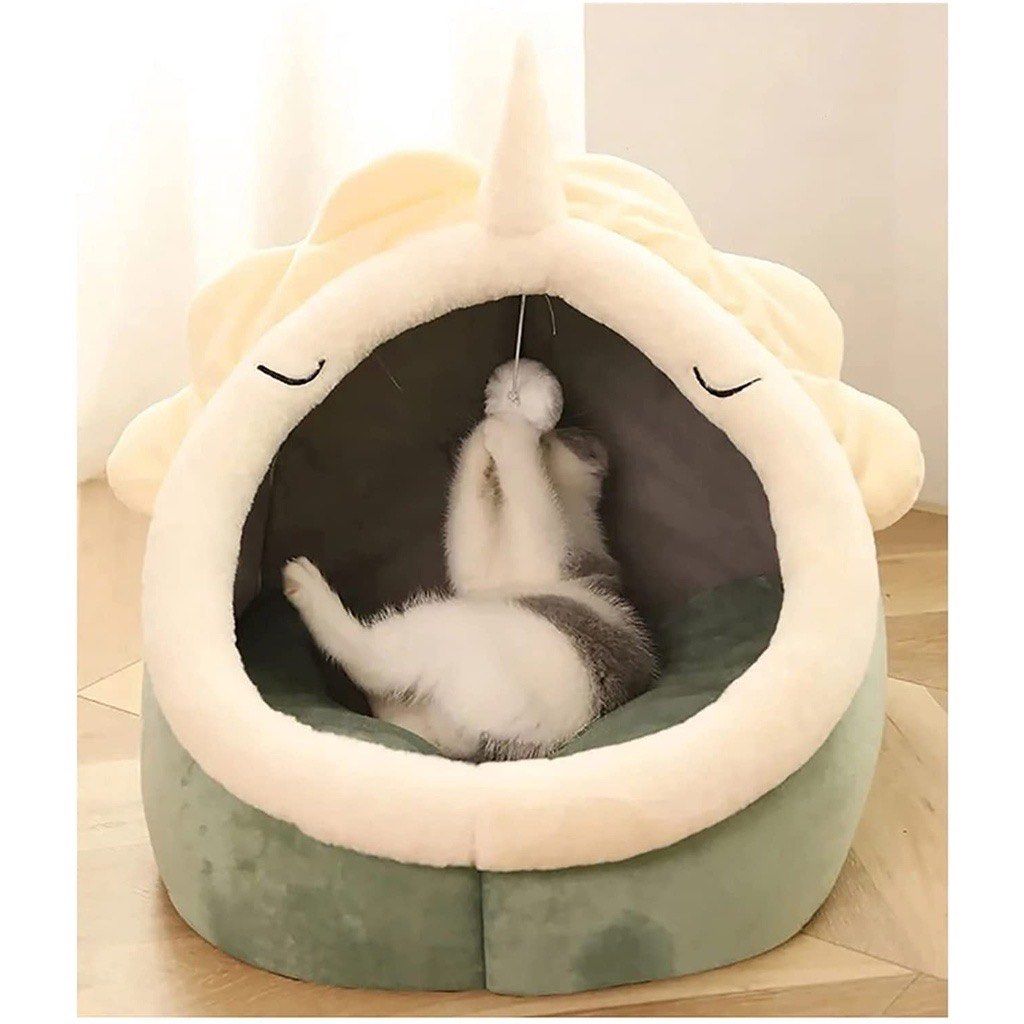 🐹In Stock😺 Cartoon Pet Bed Foldable Cat Bed Removable Washable Pet  Sleeping Bed for Cat Dog House tempat tidur kucing, Pet Supplies, Homes &  Other Pet Accessories on Carousell