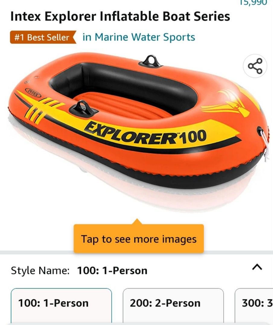 Intex float boat Explorer, Sports Equipment, Sports & Games, Water ...