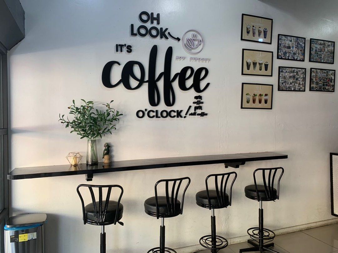 černý Kafe Coffee Bar Kafe @ Coffee Shop Lengkap Untuk Diambil Alih, Looking For on Carousell