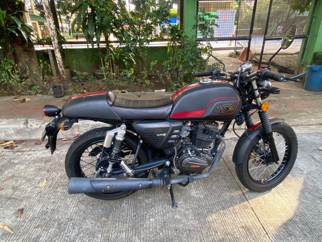 keeway cafe racer 152 blue
