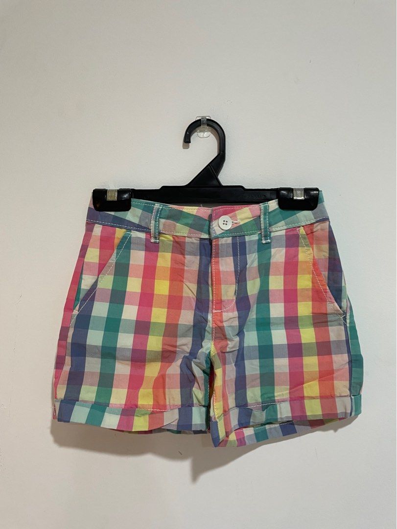 GAP Kids Girl s Colourful Checkered Shorts Babies Kids Babies