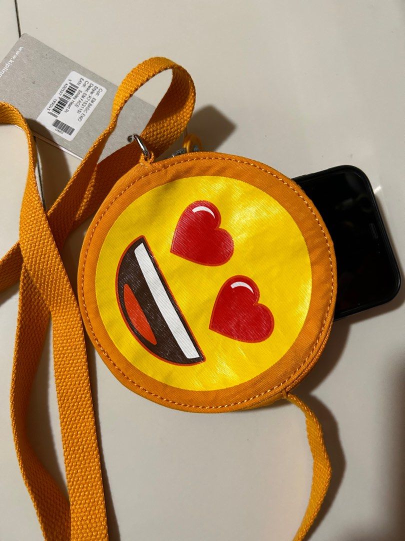 Kipling emoji face sling bag hotsell