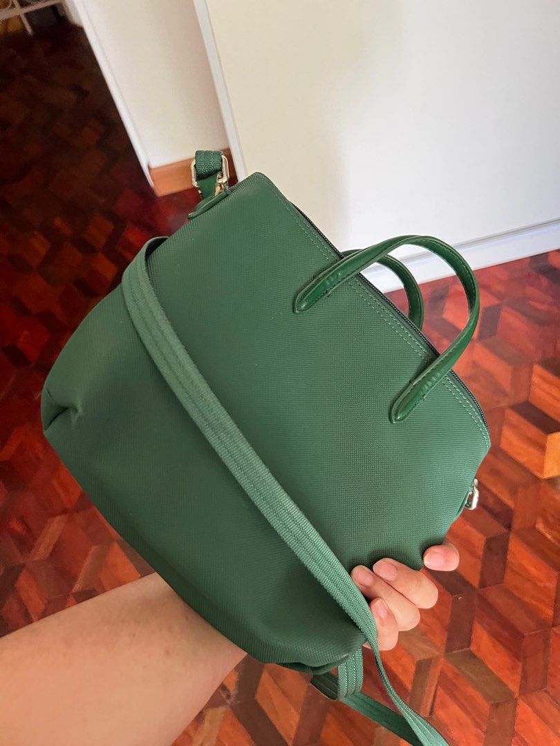 Lacoste Bag (preloved) (Category: Luxury Bags & Wallets) located in Cavite. Submitted by kcrtz (Listing ID 1217577175, Image 2). Description: Selling preloved bag (slingbag) Rfs: decluttering.