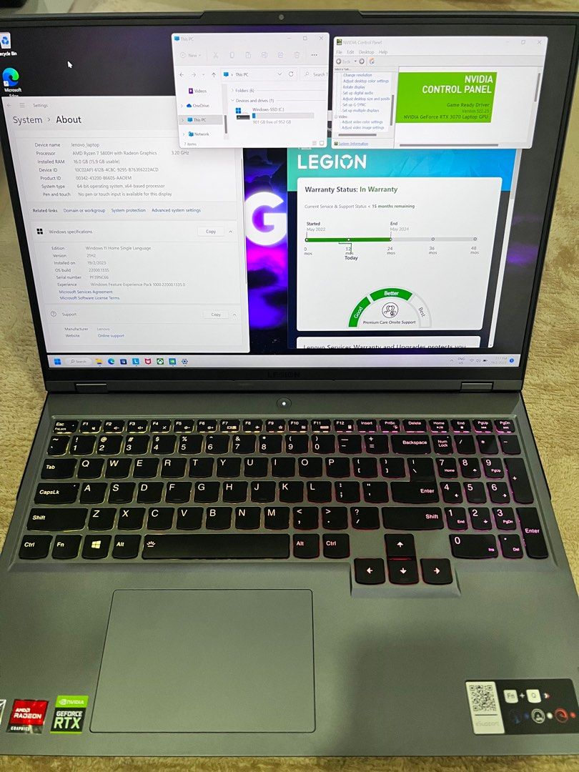Lenovo Legion 5 Pro 16ACH6H, Computers & Tech, Laptops & Notebooks on ...