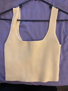 Light yellow crop top