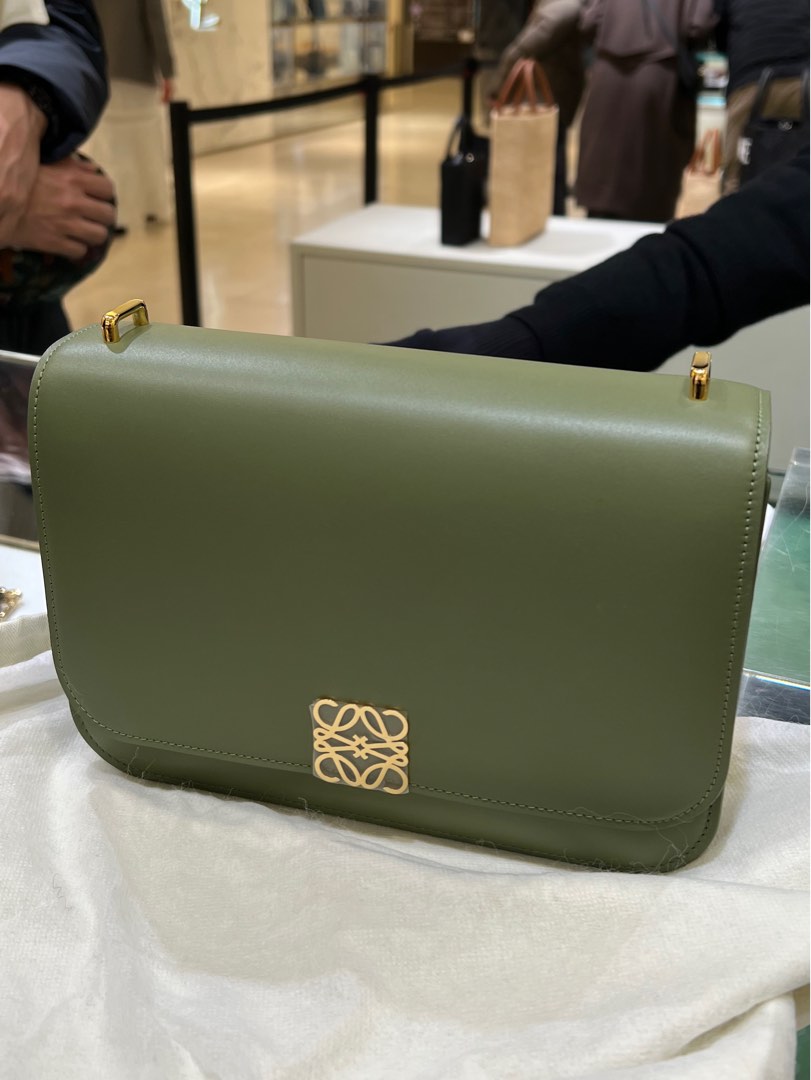 Loewe Goya Bag Avocado Green Luxury Bags Wallets on Carousell