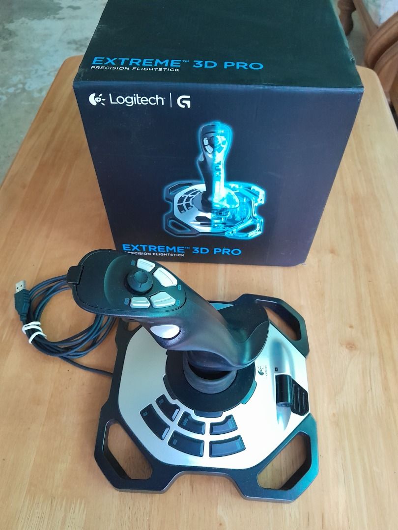 LOGITECH Extreme 3D Pro Precision Flightstick, Video Gaming, Gaming ...