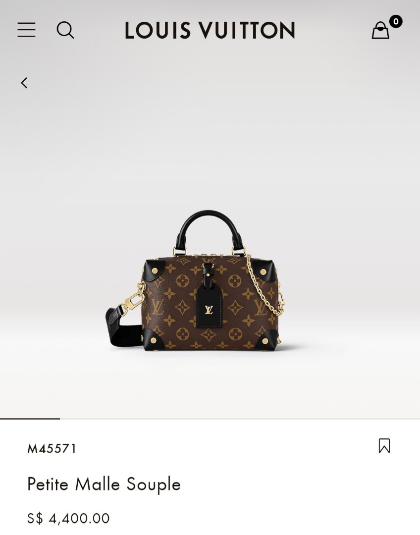 Petite Malle Souple Monogram Canvas - Handbags M45571