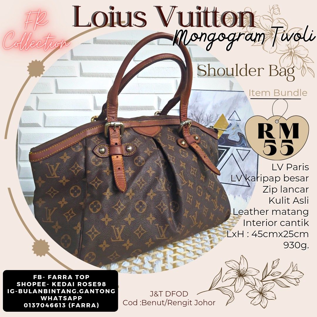 Louis Vuitton LV Tivoli GM, Luxury, Bags & Wallets on Carousell