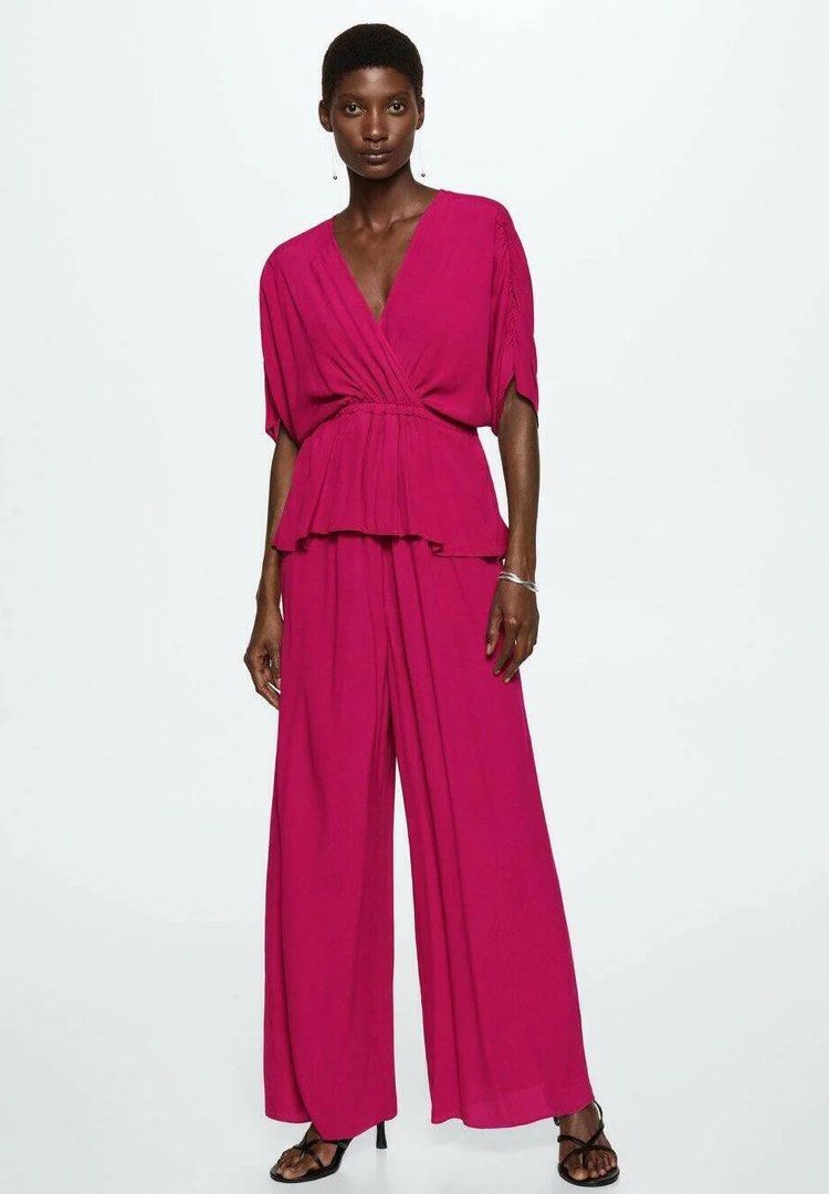 Mango pink fuschia jumpsuit