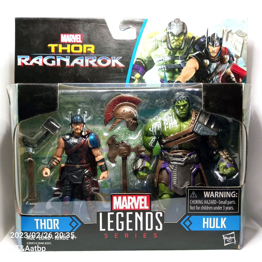  Marvel Legends Thor: Ragnarok 3.75-inch Thor & Hulk 2-Pack for  48 months to 1188 months : Toys & Games