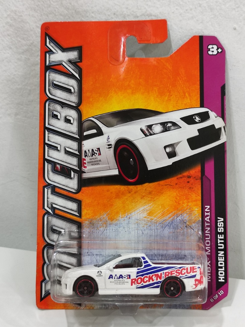 Matchbox Holden UTE SSV Back of card damage and have sticker