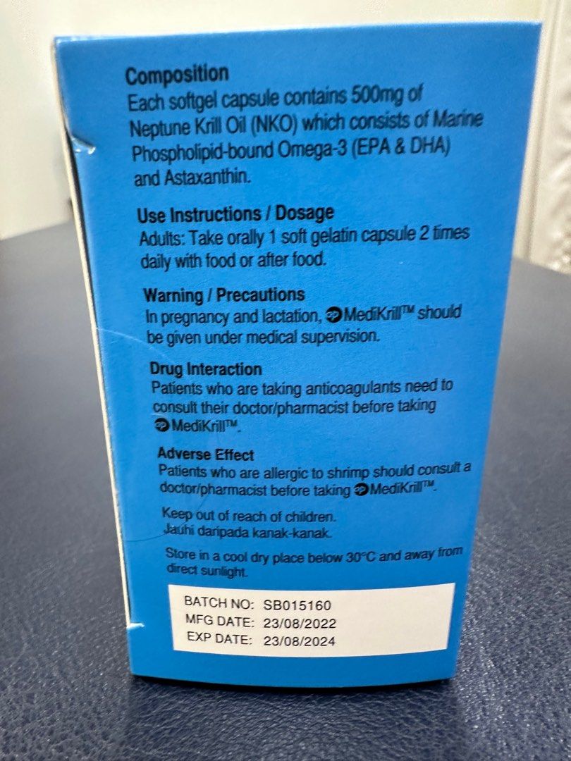 MediKrill ( Krill Oil) 500mg, Health & Nutrition, Health Supplements