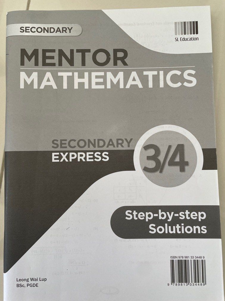 Mentor Mathematics sec3E/4E (with ans key), Hobbies & Toys, Books ...