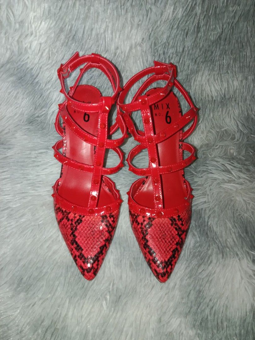 Mix No. 6 Liraven Pump Red Women s Fashion Footwear Heels on