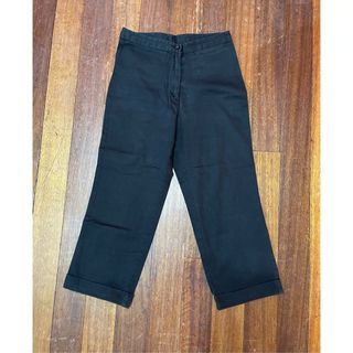 MLT45 black stretchable capri pants