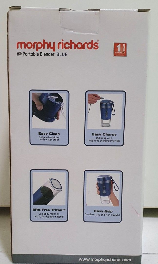 Morphy Richards Rechargeable Portable Juice Blender, TV & Home