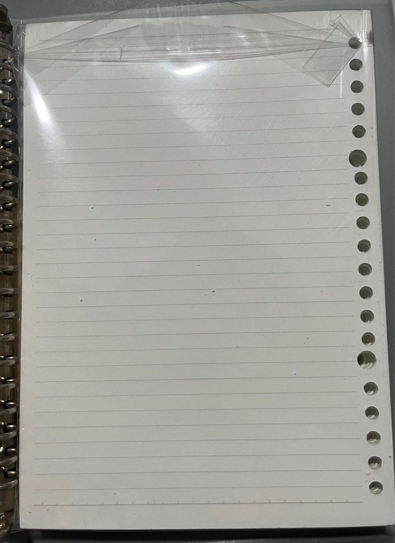 Muji A5 Binder & Paper notebook set, Hobbies & Toys, Stationery & Craft