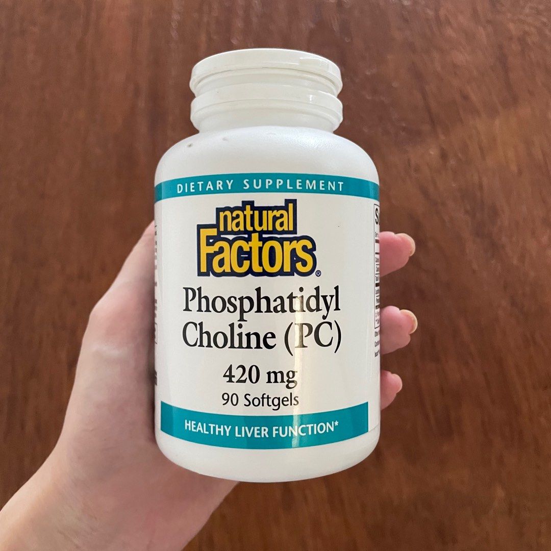 natural factors phosphatidyl choline pc 420mg 90 soft gels for