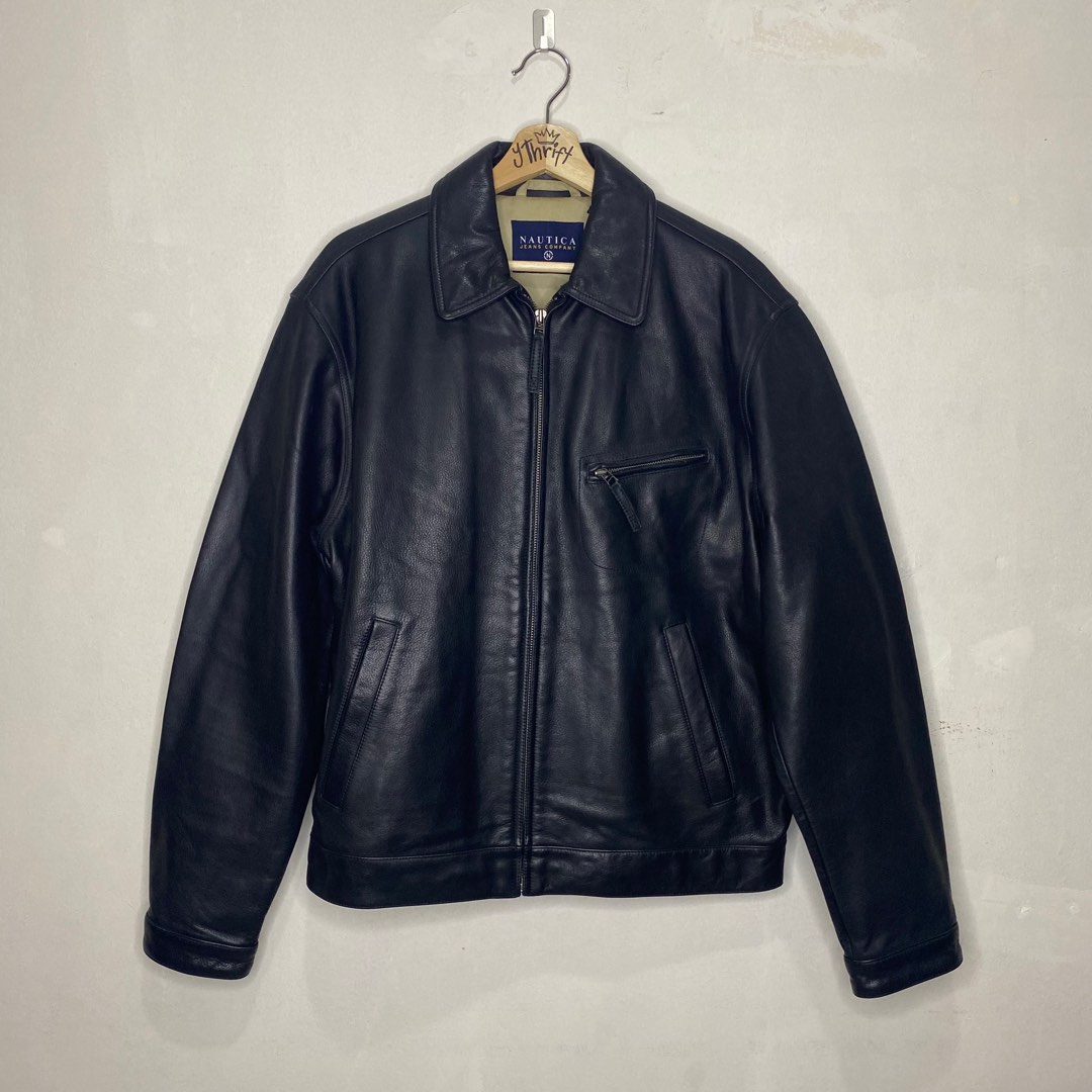 Men's Nautica Leather Jacket 