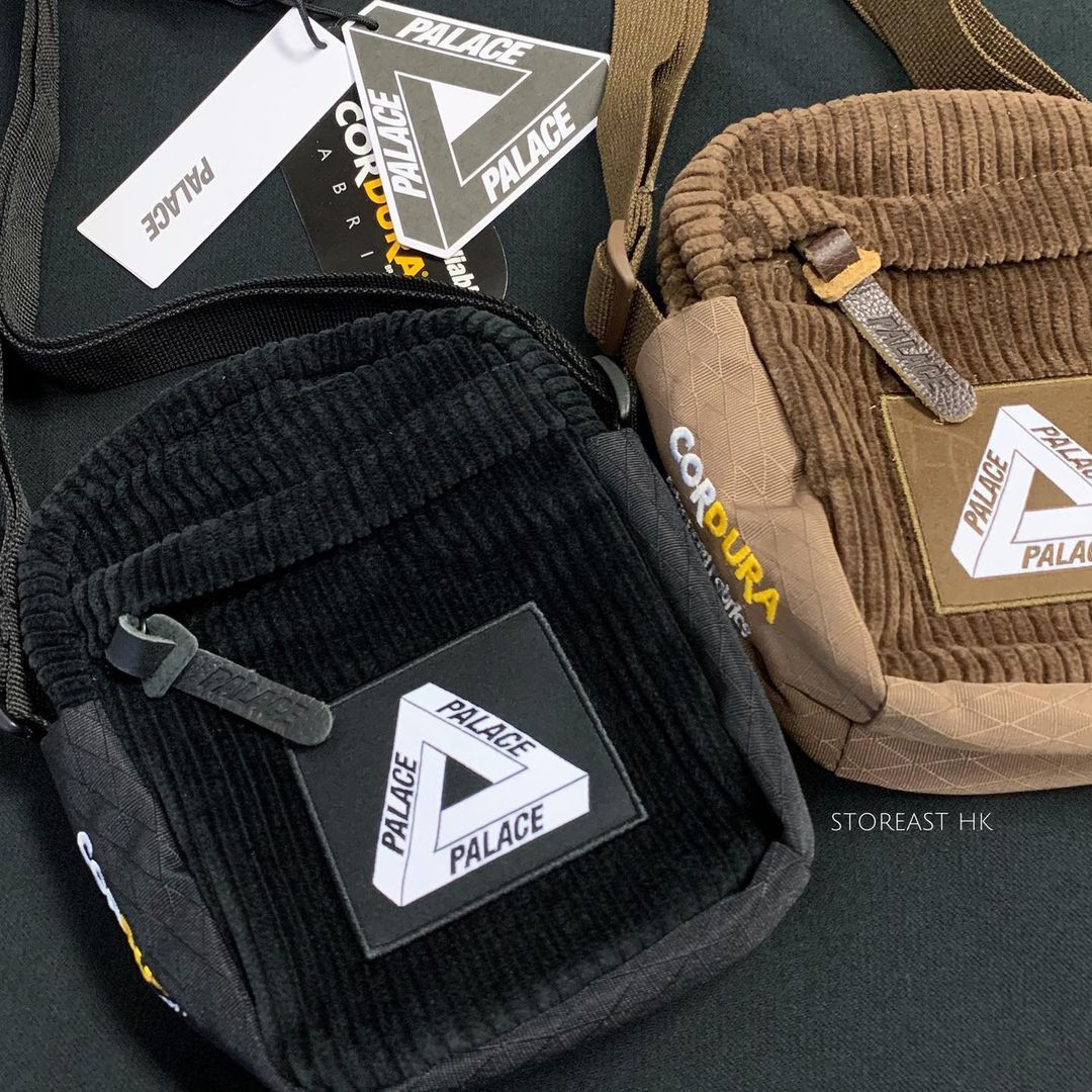 New Arrivals SS23✨ PALACE Corduroy Shot Bag, 男裝, 袋, 腰袋、手提  