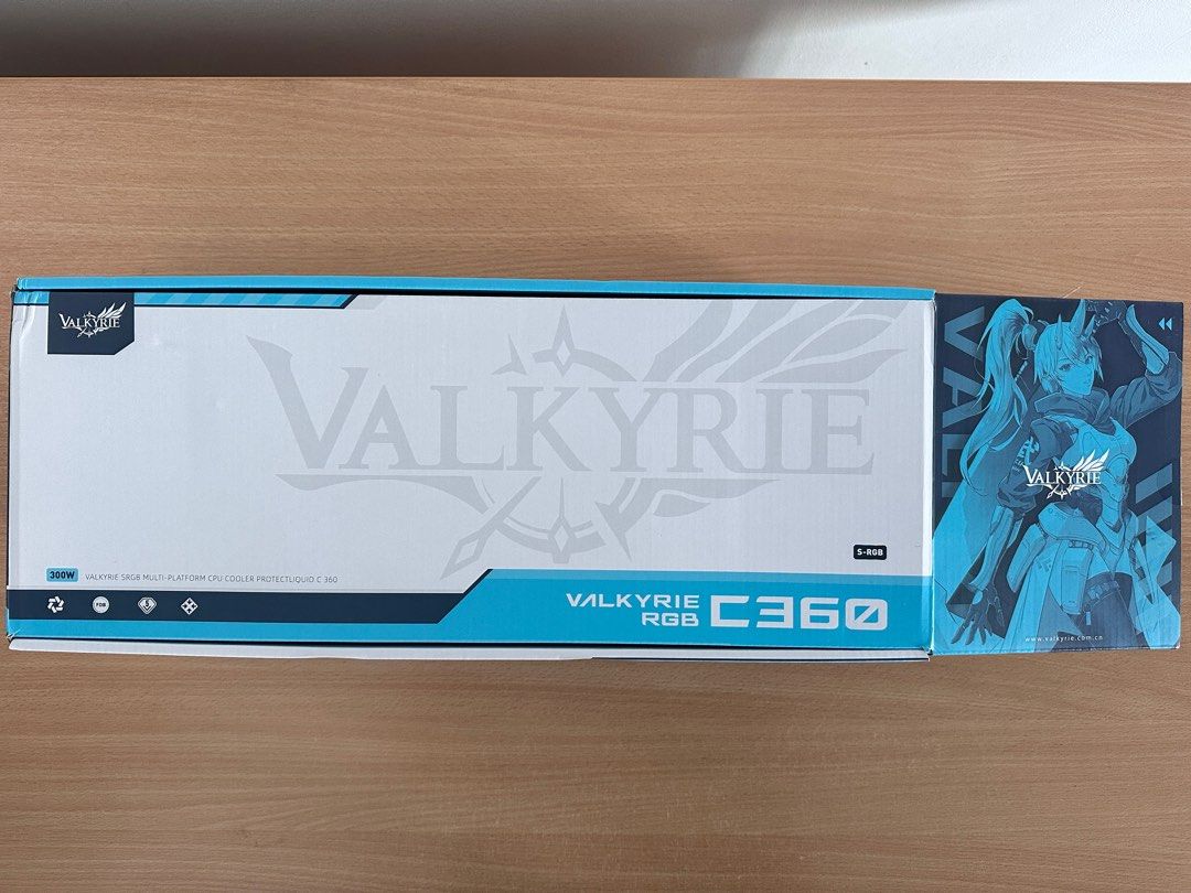 [New] Valkyrie C360 RGB CPU Liquid Cooler, Black Finish, Computers ...