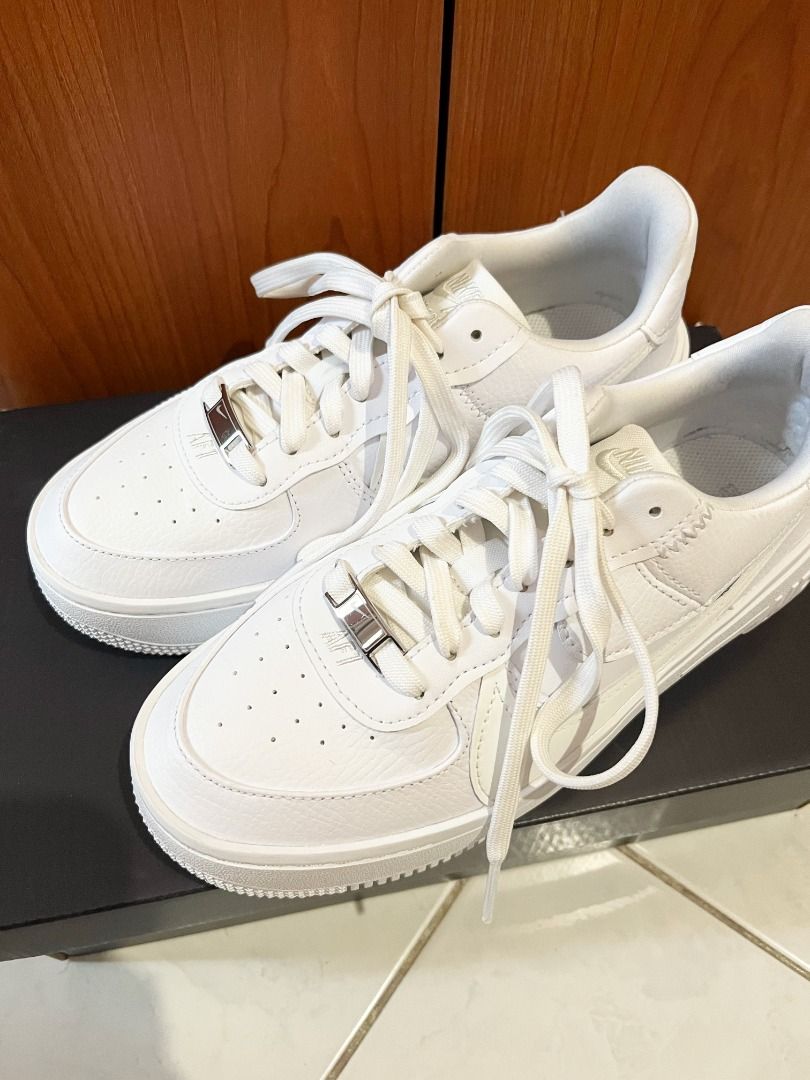 white nike air force platform