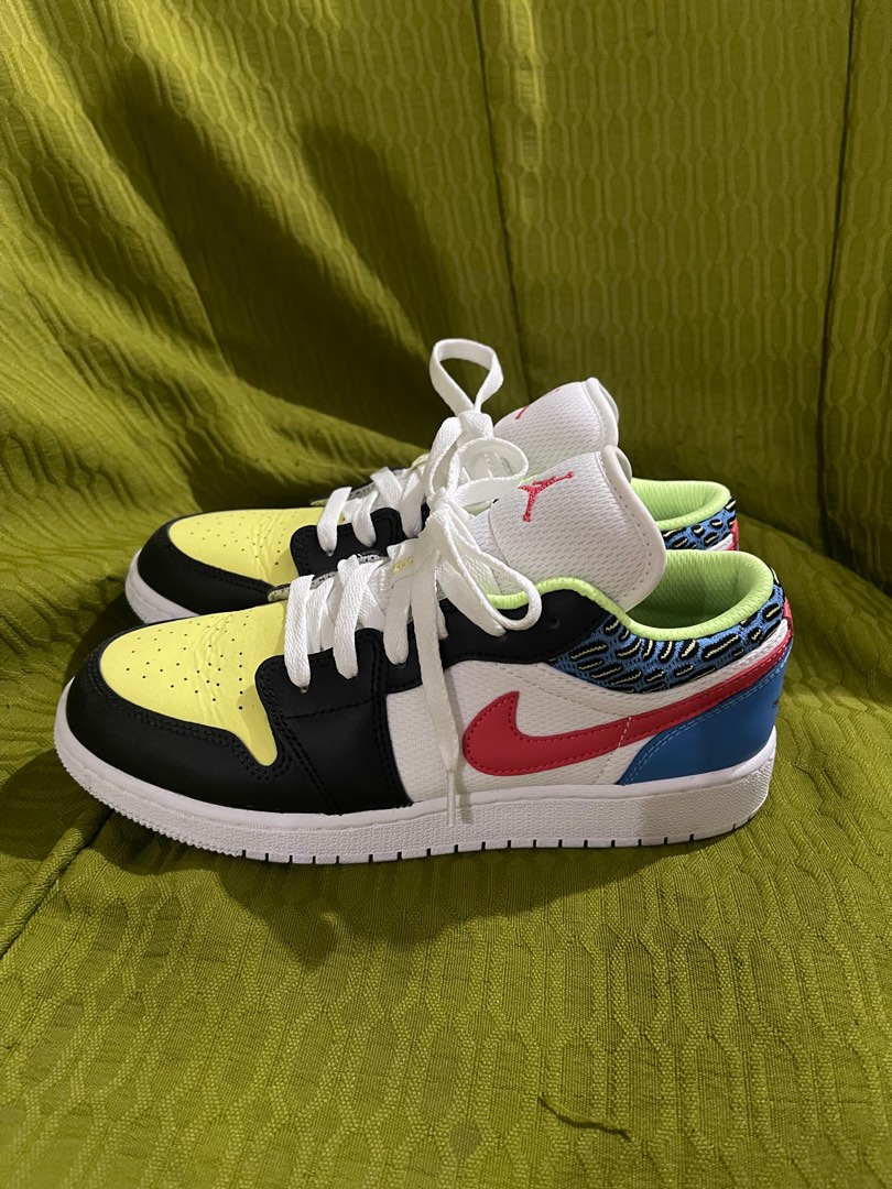 funky pattern jordan 1 low