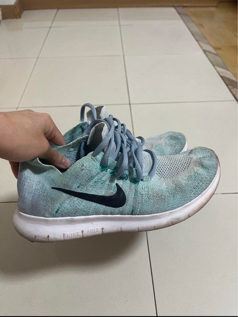 Nike Flyknit Free Blue Running Shoes, Women's Fashion, Footwear, Sneakers  on Carousell