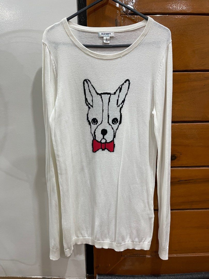 Old Navy White Puppy Longsleeves M (Category: Longsleeves) located in Lucena. Submitted by rdct_ (Listing ID 1217533476, Image 2). Description: Old Navy White Puppy Longsleeves Medium.
