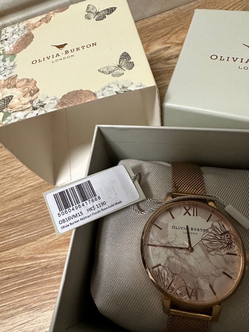 Olivia Burton OB16VM15 Abstract Florals Rose Gold