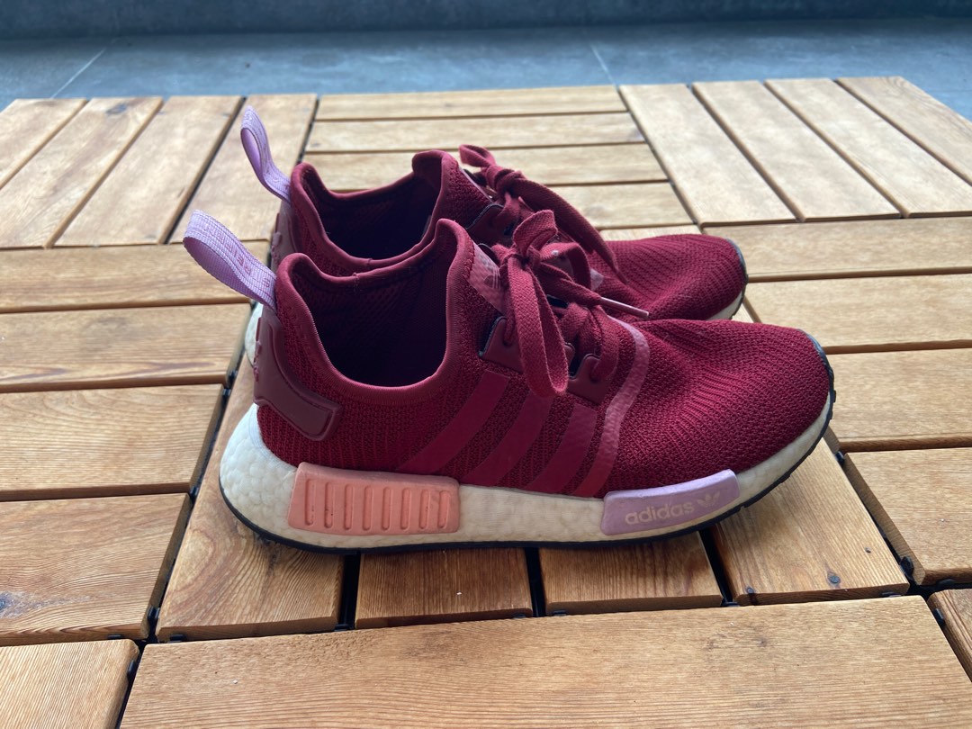 nmd r1 maroon womens