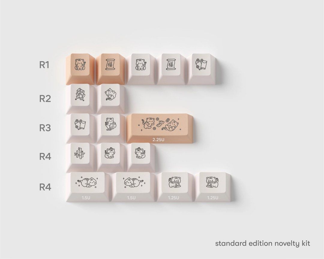 キーボード osume keycaps year of the tiger january 6 | the holiday season sale (extended) – osume