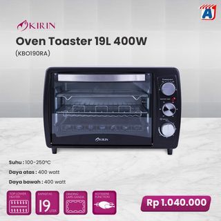 Oven Toaster 19 L 400 watt merek Kirin