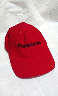 Panasonic 紅色鴨舌帽 國際牌棒球帽