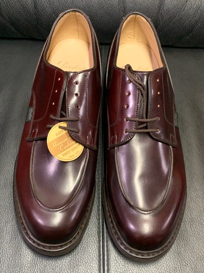 Paraboot Chambord cordovan color 8 UK 9.5, 男裝, 鞋, 西裝鞋- Carousell